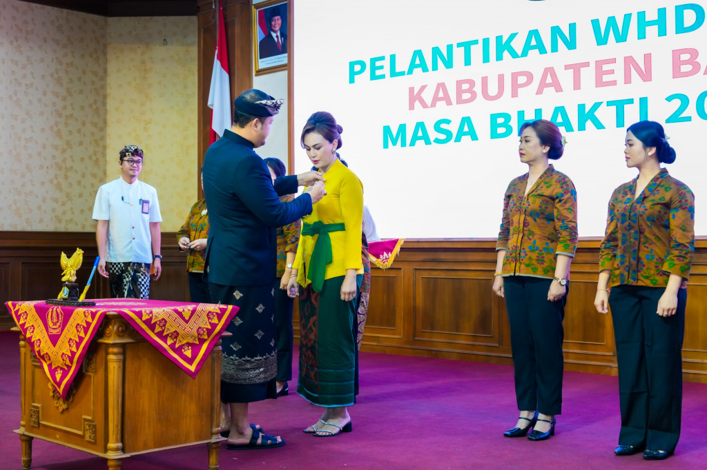 Pelantikan Pengurus WHDI dan GOW Kabupaten Badung masa bakti 2025-2030